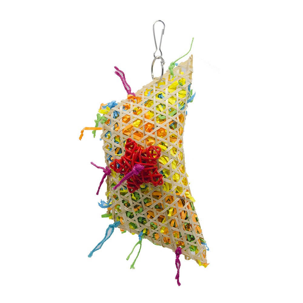 Ebaokuup-Juguetes para morder para loros, jaula de juguete para pájaros, accesorios hechos a mano, suministros para pájaros, speelgoed vogel para cacatúa, pájaros amorosos: 4