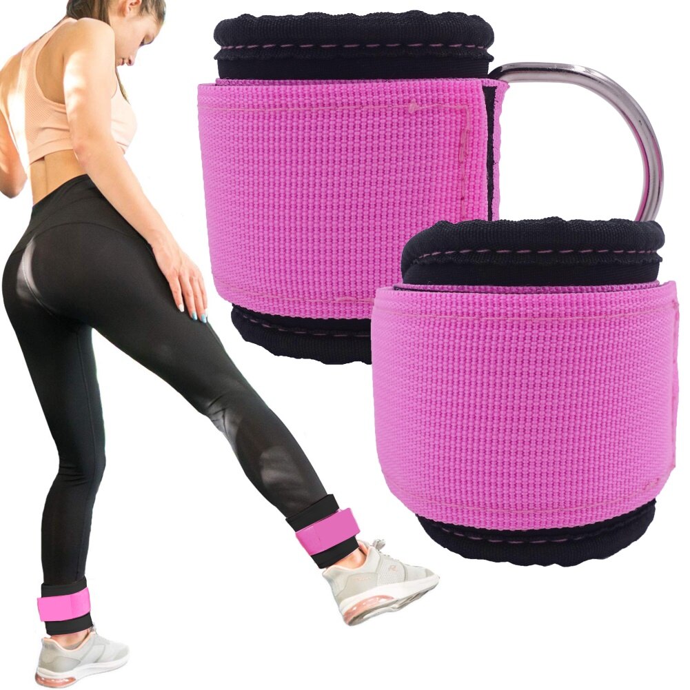 2Stck Heimat Fitnessstudio Fitness Verstellbare Riemchen D-Ring Befestigung für Kabel Maschine Fitness Ausrügestochen Zubehör