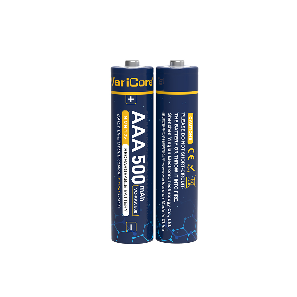 VariCore Rechargeable AAA Batteries 1.2V 500mAh NiMH for Remote Control, Toys, Flashlight, Electronic Device