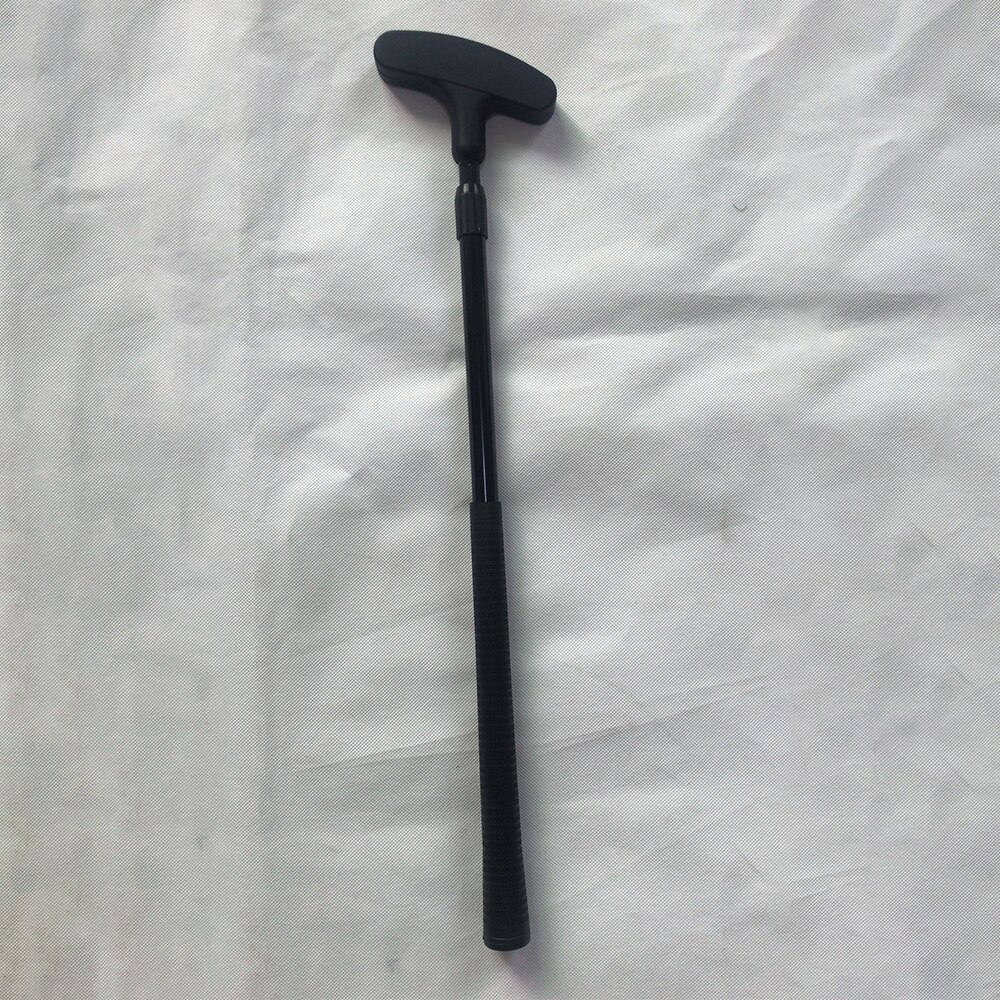 Kids Junior Golf Putter Club Children Double Side Mini Rubber Head Putter Retractable Height Kids Adults Golf Putter: black