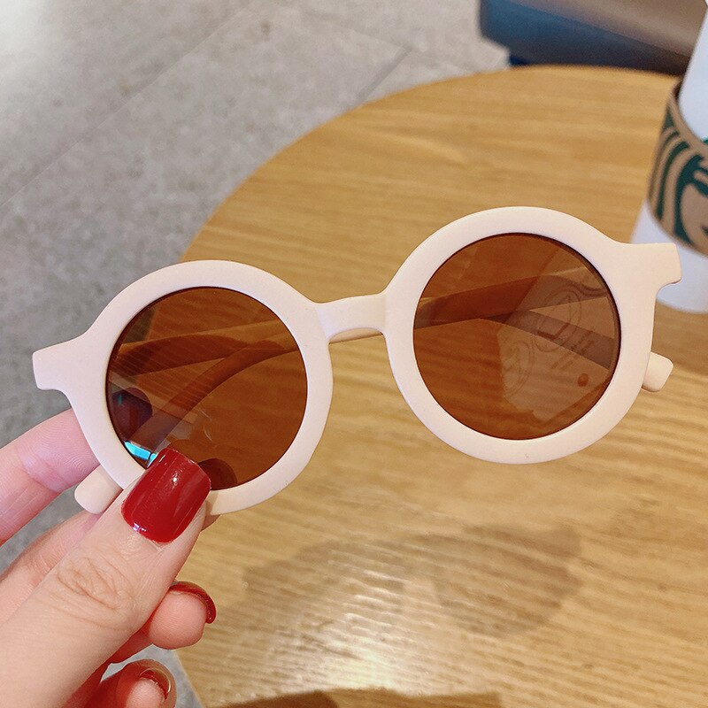 Lunettes de soleil de dessin animé pour enfants, monture en forme d&#39;ours, rondes, pour filles et garçons,: 1