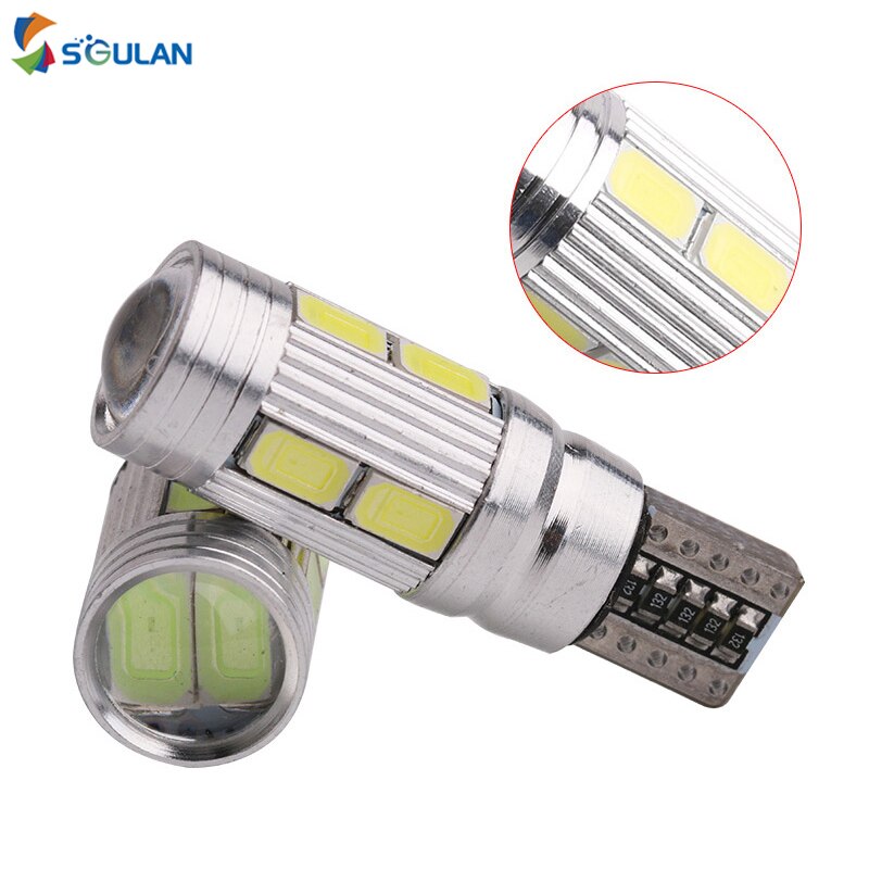 2pcs Canbus w5w 194 168 T10 5630 LED 6smd 10smd Licence Car Led Licence Plate Bulb Position Lamp Stop Lights Blue Red Diode 12V