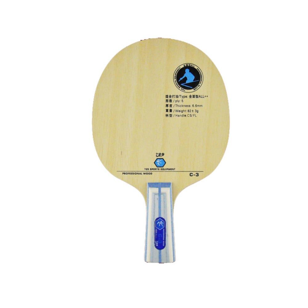 Original RITC 729 Friendship C-3 (C3, C 3) Wood All++ Table Tennis Blade for PingPong Racket: CS short handle