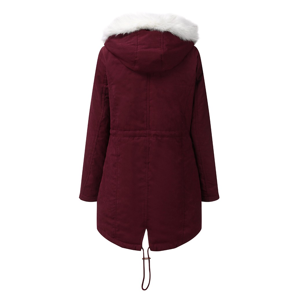 Capuche hiver Parka grande taille femmes épais fille neige manteau coton veste Long pardessus rue femme solide haut pour femme # G30