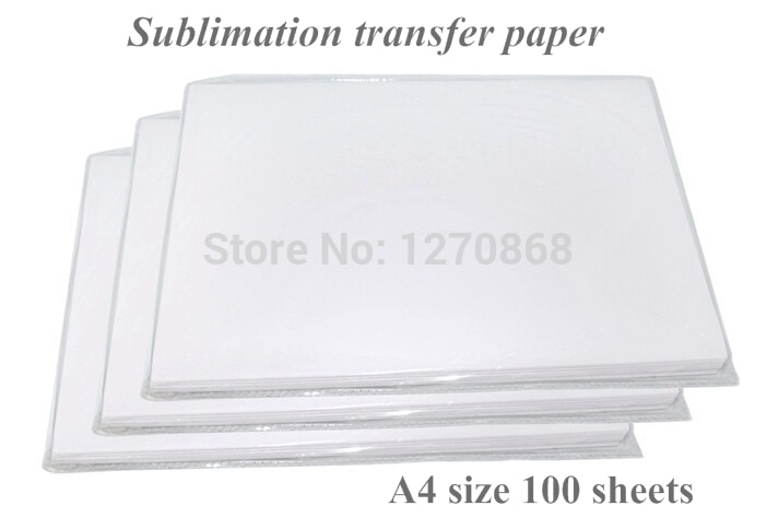 Best qualtiy Sublimation transfer paper for cup and white fabric A4 100 sheets