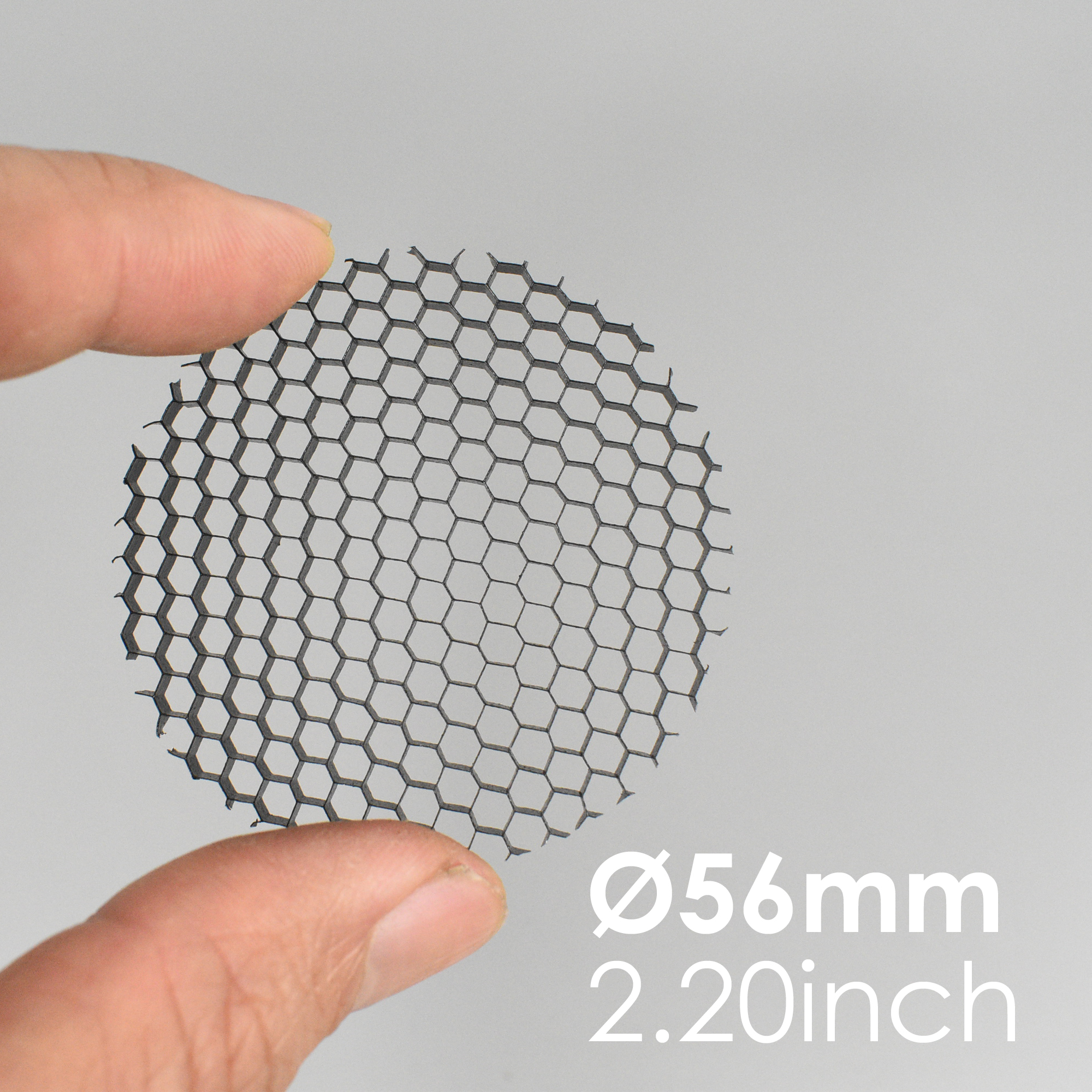 Soft Light Lamp Shade 3mm Honeycomb Anti-glare Plate Aluminum Mesh Cover Mount Reflector Diffuser for Spotlights Downlights: DEEP BLUE