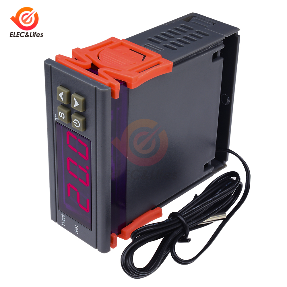 AC 90~250V / DC 9-72V MH1210W Digital Temperature Controller 220V 10A Thermostat Regulator Adjustable temperature control switch