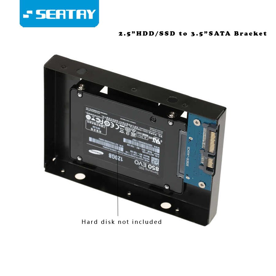 2.5 " sata hdd drev  to 3.5 " sata harddisk beslag/ harddisk konverter ssd adapter dissipation huller til desktop hdd konverter