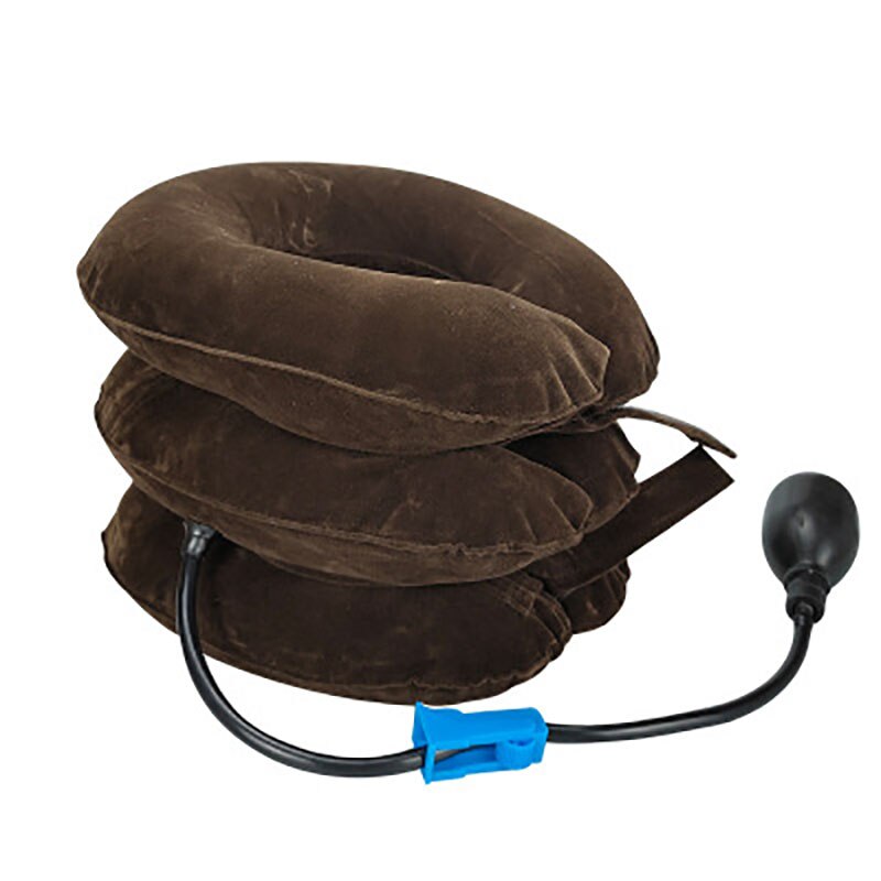 Air gonflable col Cervical cou Traction tracteur soutien Massage oreiller soulagement de la douleur Relax soins de santé cou tête civière