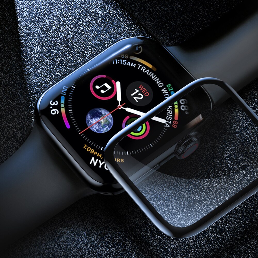 Screen Protector Glas Voor Apple Watch 5 44Mm 40Mm Iwatch Serie 4 3 2 1 42Mm 38Mm 3D Volledige Rand Film Apple Watch Accessoires 44