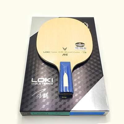 Loki v5rs lâmina de carbono para tênis de mesa, raquete profissional de ping-pong de 5 camadas, ofensivo: Short handle