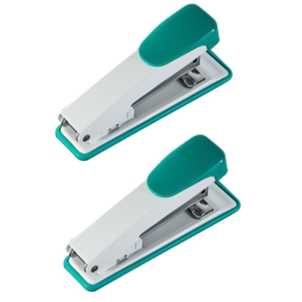 2Pcs Classic Medium Staplers Office Desk Staplers Book Binding Tool Portable Stapler