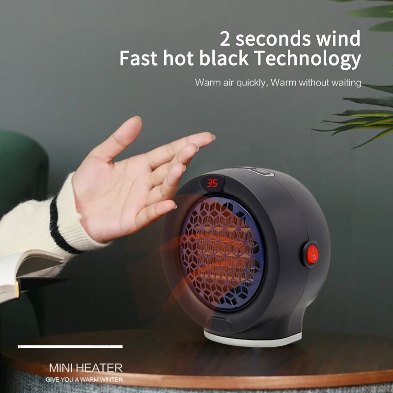 EU/US/UK/AU Plug Fan Heater For Home 900w Mini Electric Heater Home Heating Electric Warm Air Fan Heaters Hand Warmer Fan