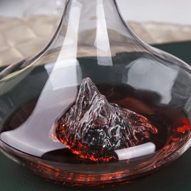 1500/2000ml Red Wine Decanter Crystal Glass Reds Wines Whiskey Wines Wine Quick Waterfall Iceberg Dispenser Red Wines Kettle