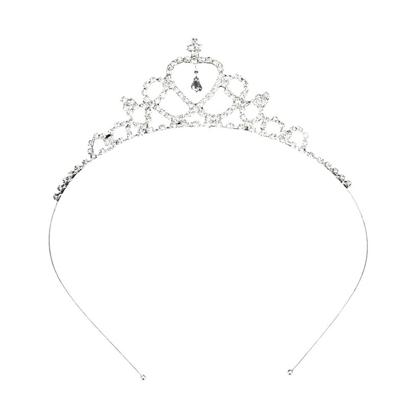 Corona princesa Tiara para niña, estrás de cristal, accesorios para el cabello, adorno para cabeza de novia