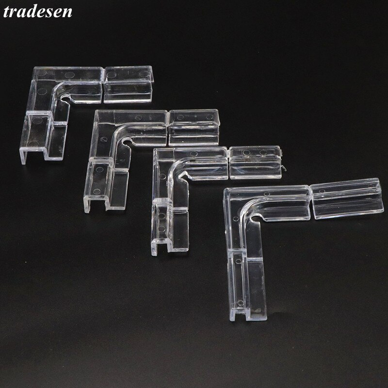 Couvercle en verre acrylique PMMA 5mm 6mm 8mm 10mm 12mm, Clip de Support solide, protecteur d&#39;angle en verre pour Aquarium 2 ~ 4 pièces