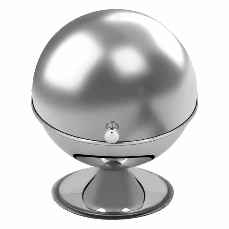 Serveringsskåler i rustfritt stål med lokk sukker saltbeholder oppbevaringsflaske kjøkkenoppbevaringsglass for å krydre godteri saus hone