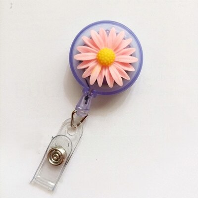 Veeki Blue Retractable Bears Badge Reel, Candy Color ID Card Clips - View #8