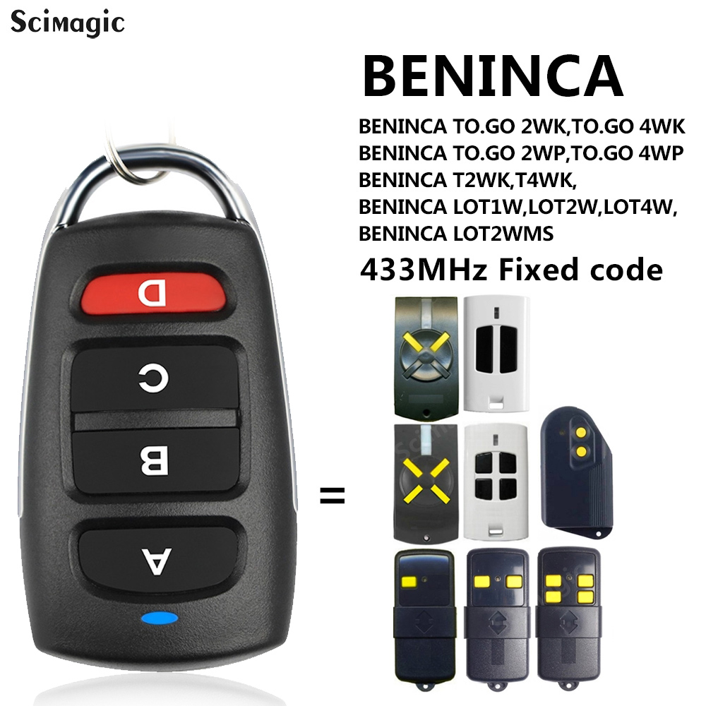 Il più recente telecomando per box auto per BENINCA a andare 2WP 4WP 433MHz 433.92 codice fisso clone faccia a faccia 433.92mhz duplicatore
