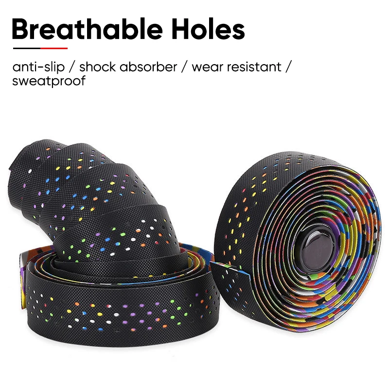 Cinta para manillar de ciclismo, cinta para bicicleta de grava de carretera, asas transpirables, correa para cinturón de barra, cinta antideslizante para bicicleta de carreras de velocidad, accesorios para cinturón