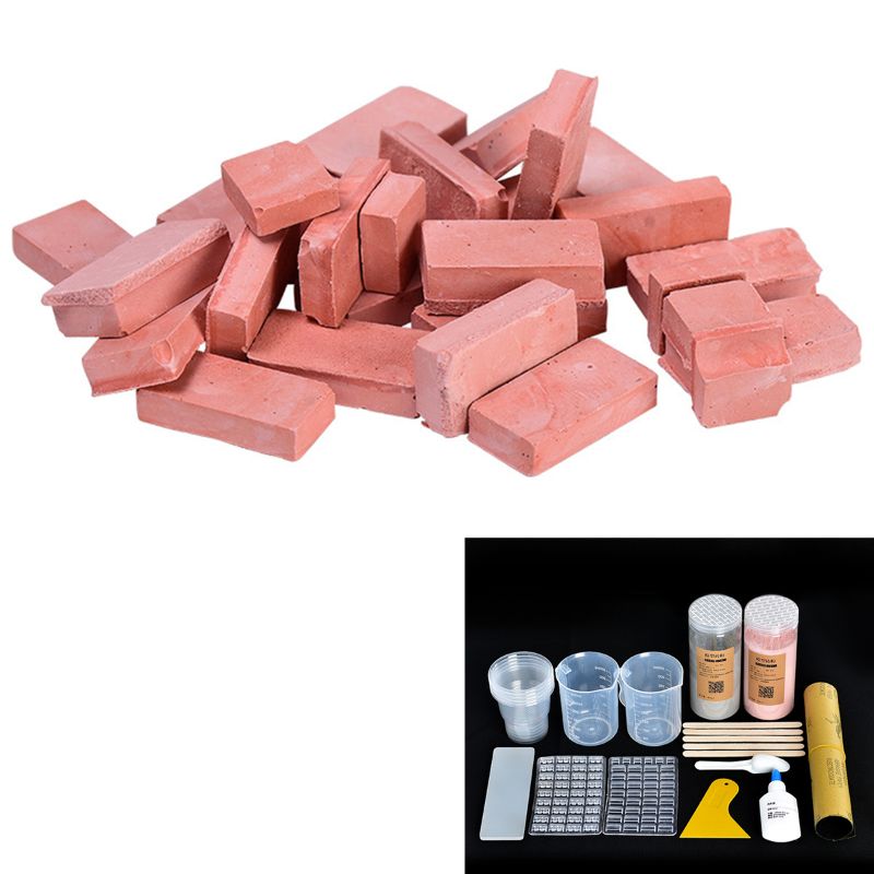 1/16 Miniature Simulation Brick DIY Kit Sand Table Diorama Landscape Scenery