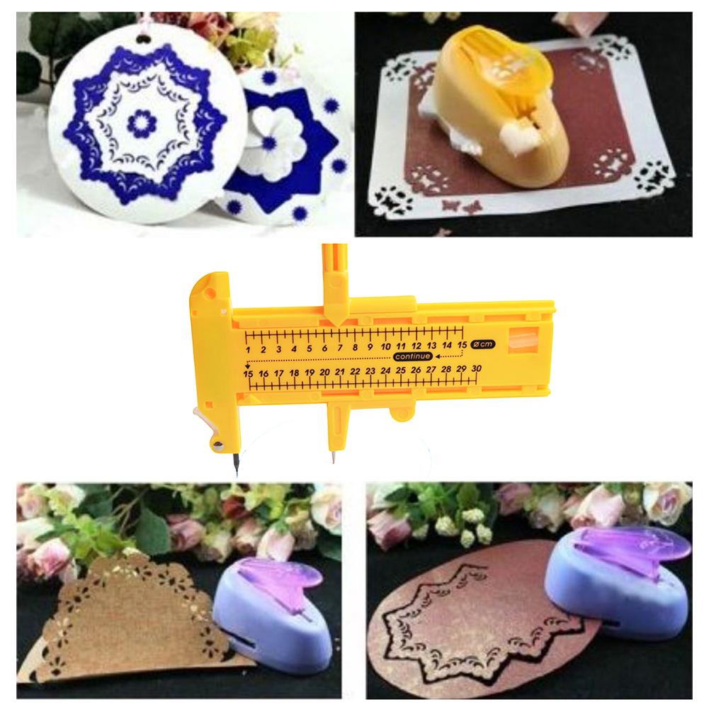 1-30cm Adjustable Compasses Circle Cutter 4pcs Pencil Leads+5pcs Blades Cutter Round Knife DIY Circular Tool Tangential Device