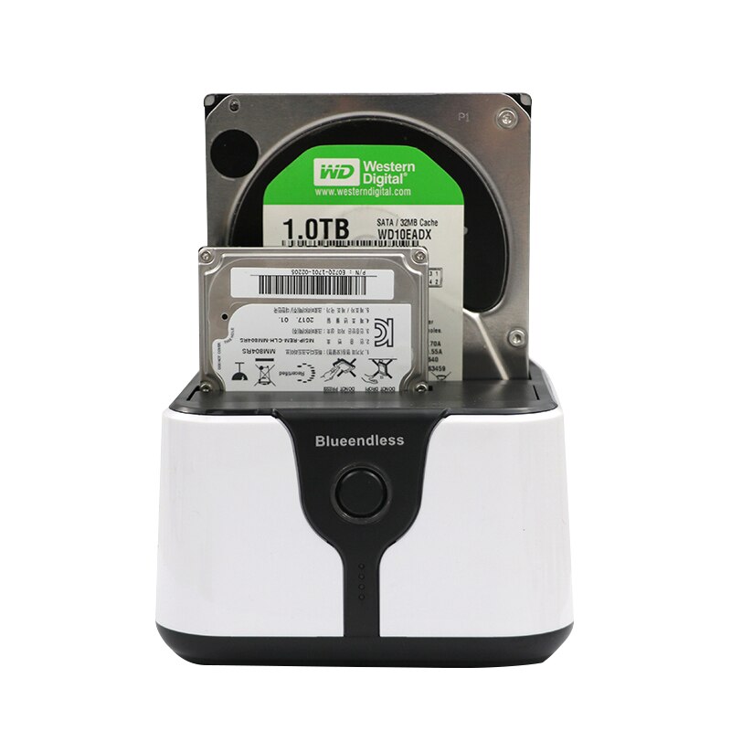 Dual 2-bay hdd caddy sata & USB3.0 external hard drives Docking Station/Duplicator for 2.5/3.5 sata HDD Read hard disk cases: HD0629-1