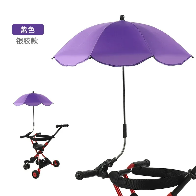 Universele Baby Auto Kinderwagen Paraplu Verstelbare Schaduw Paraplu Uv Zonnescherm Voor Kinderwagen Accessoires Zonneklep Draagbare Parasol Items: Roze