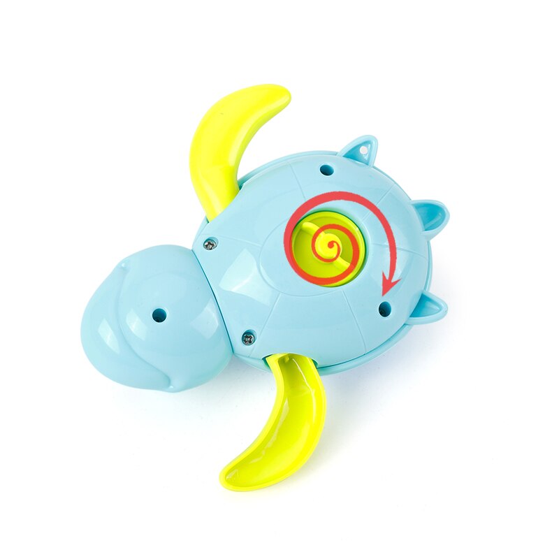 Single Cute Cartoon Animal Tortoise Classic Baby Water Toy Infant Swim Turtle Wound-up Chain Clockwork Kids Beach Bath Toys