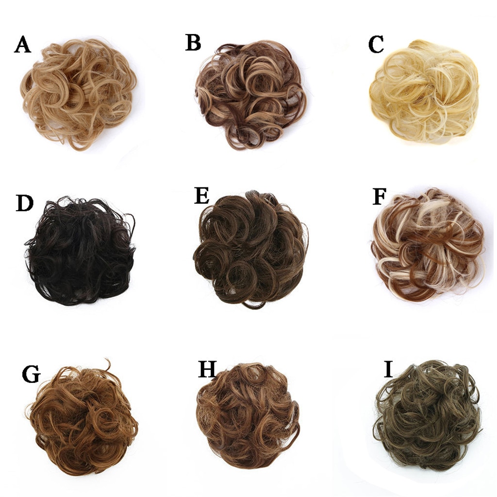 Lett å ha på seg stilig hår sirkel kvinner jenter strikker rotete bolle ligas para cabello kvinner hårverktøy hår smultring magisk hår stil