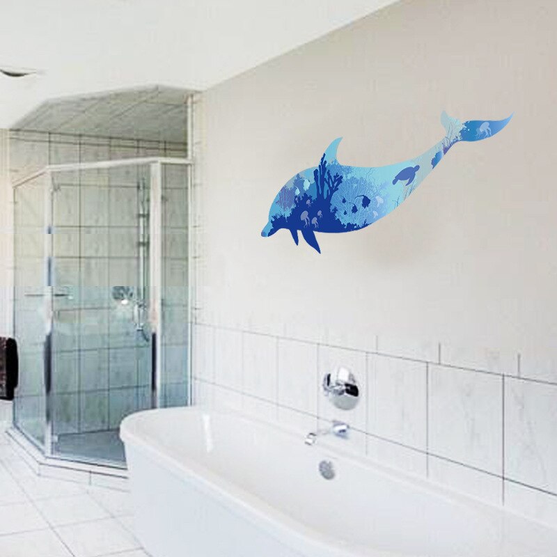 3D waterproof bathroom wall stickers home decoration large wall pictures for living room