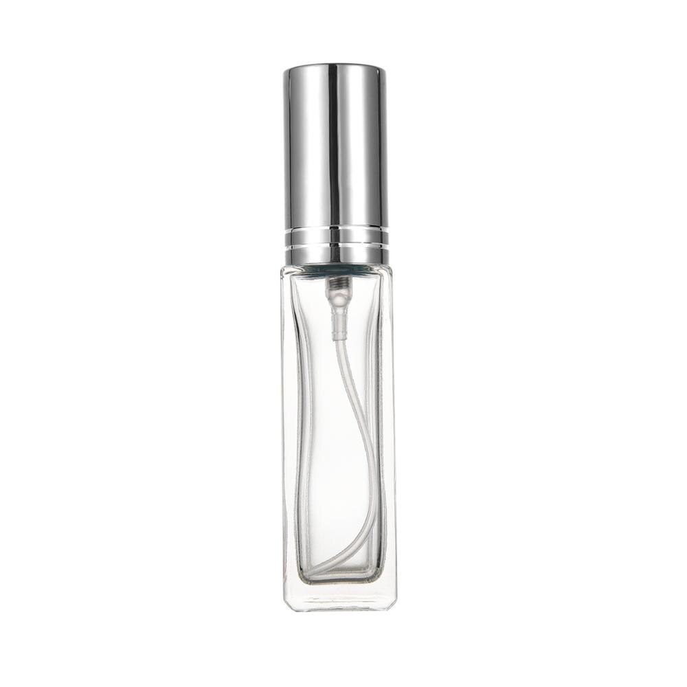 5ml 10ml parfume underflaske parfume tom flaske bærbar high-end lille glas sprayflaske high-end lille prøve parfumeflaske: 10ml lyse sølv