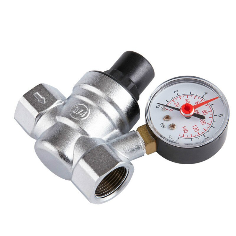DN15 DN20 reduceerventiel water drukregelaar met Manometer druk