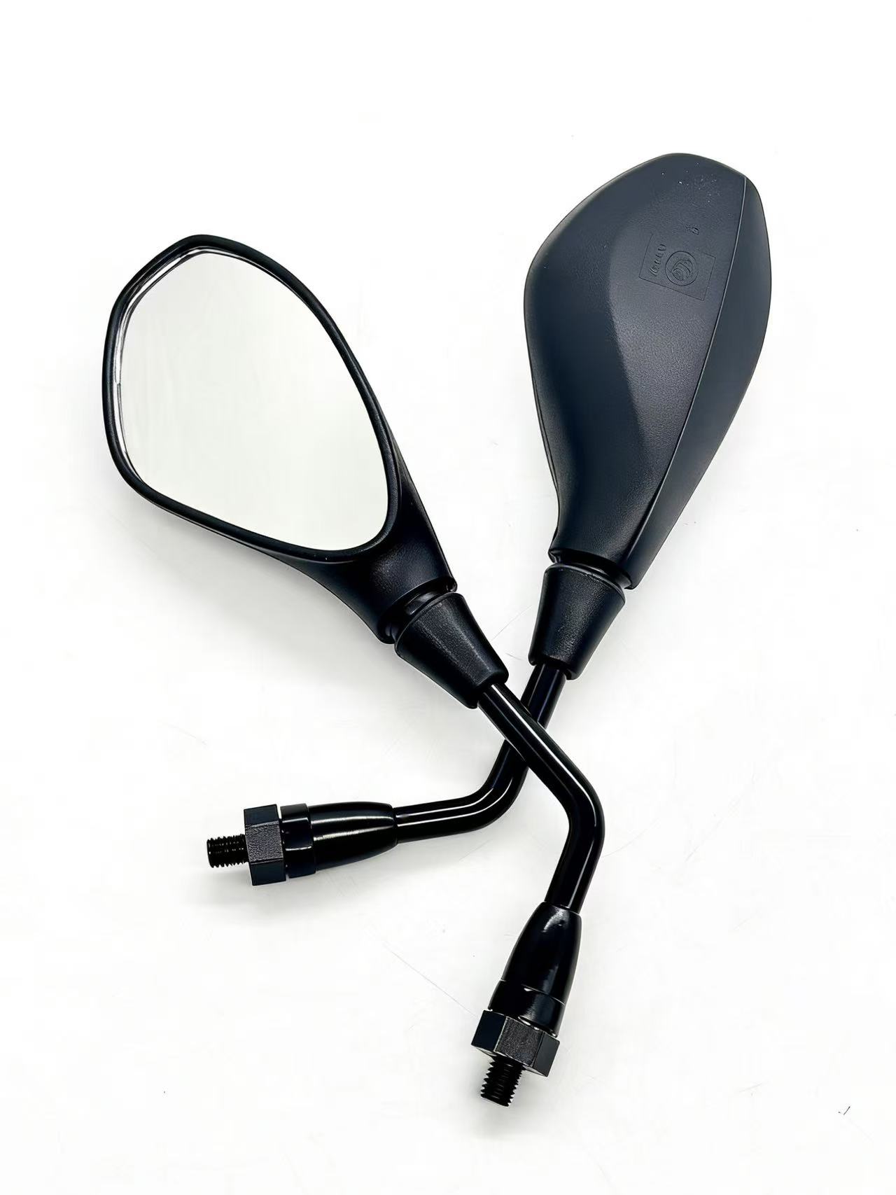 Motoraccessoires, achteruitkijkspiegels, universele stuurspiegel, zijspiegel voor motorfiets, scooter, atv, crossmotor, cruiser, groothoekspiegel: Default Title