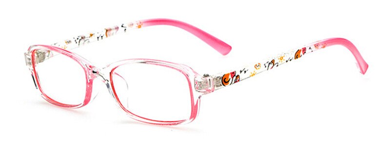 TR90 Child Kids Boy Girl lightweight Myopia Eyeglass Frames Children Glasses Rx able Brand: Pink