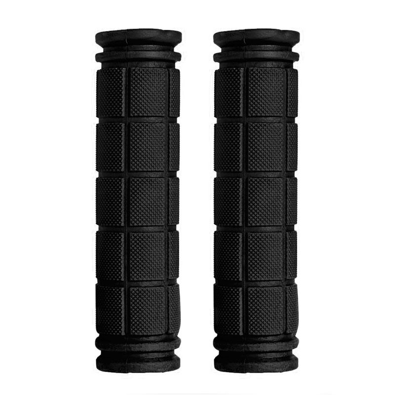 BMX MTB Cycling Mountain Bicycle Scooter Bike Handle Bar Rubber Soft End Grip: Black
