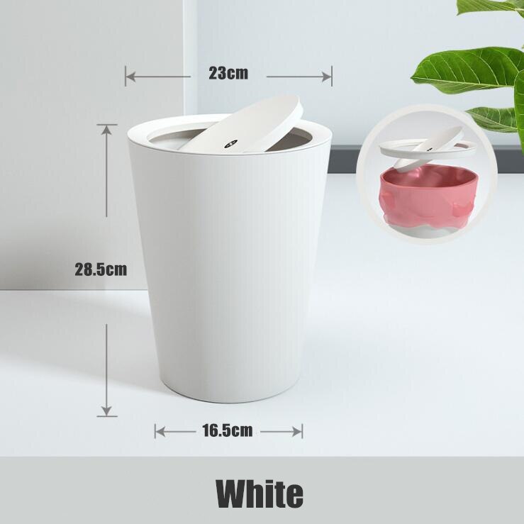 Heimat Küche Reinigung Müll Kasten Mülleimer Büro Lagerung Haushalts Papier Korb Lagerung Eimer Wohnzimmer Küche Mülleimer: Weiß