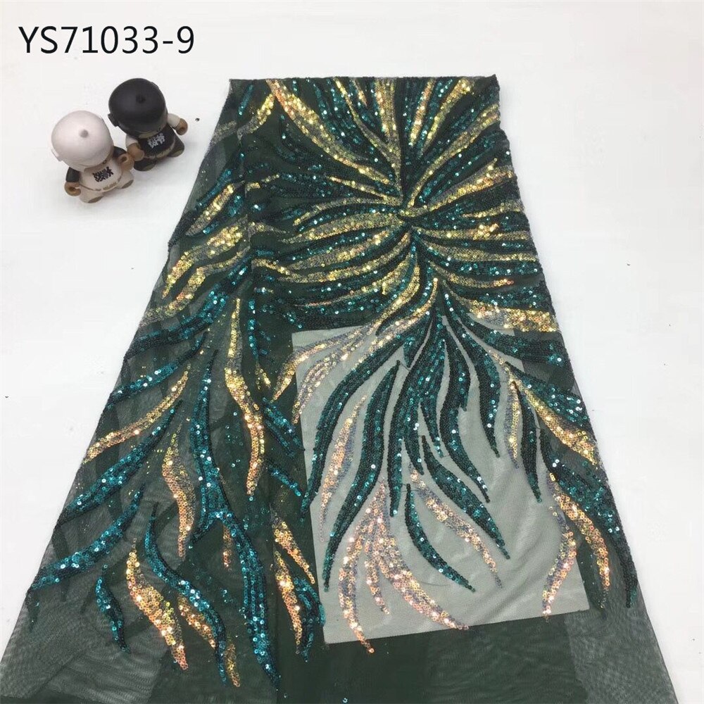 Africa's newest pink very shiny piece embroidery transparent mesh fabric cover mail skirt fabric bride wedding: 9