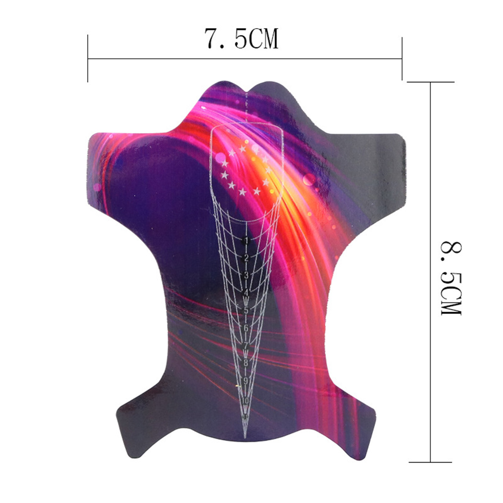 100pcs Nail Form Sticker Nail Art Tip Nail Extension Guide Self-Adhesive Form