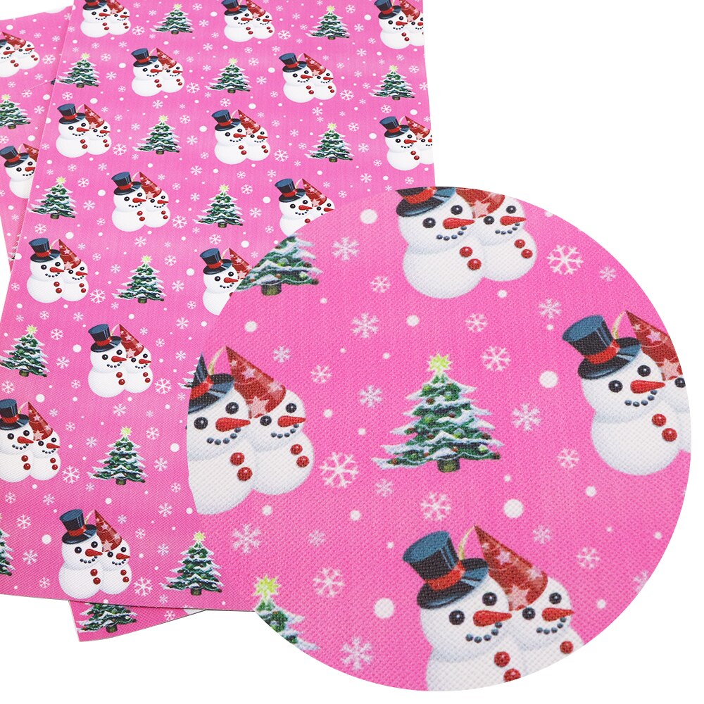 David angie 20*34 cm Kerstman Kerst Synthetisch Leer Stof 1 ST, DIY Naaien Stof Materialen Voor handtas Kleding, 1Yc2820: 1058695001