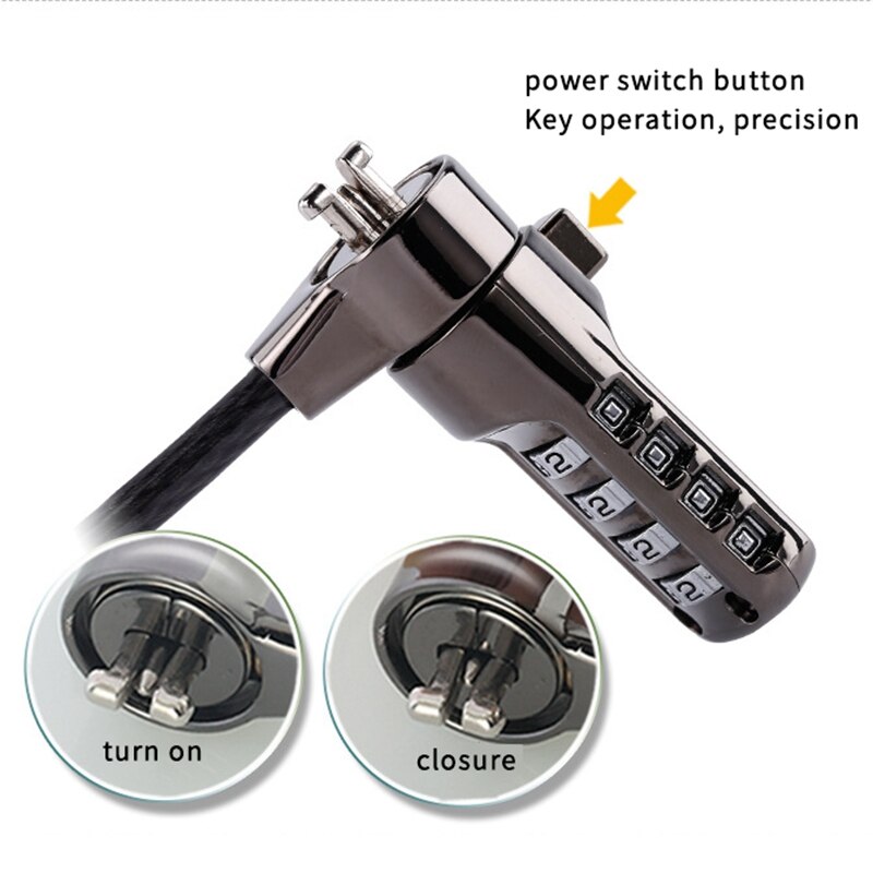 Laptop Lock Combination Lock Computer Lock Password for Ideapad 7000 Rescuer Notebook