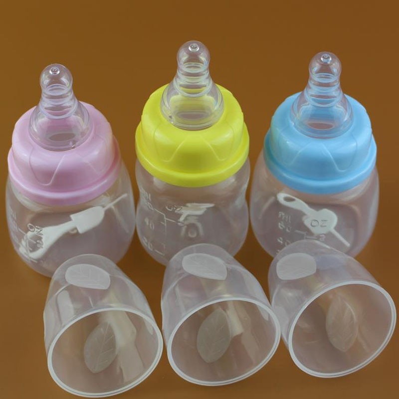 Baby Care 60Ml 2 Oz Silicone Baby Zuigfles Pasgeboren Voeden Verpleging Tepel Fles Kids Sap/Water Flessen