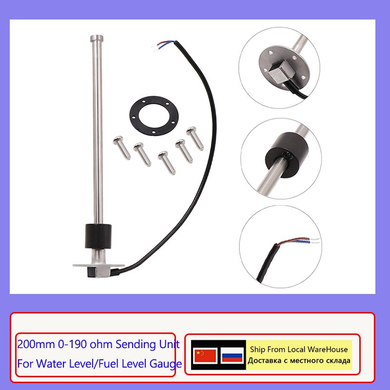 Fuel Sender Unit For Marine Boat Car Fuel Level Gauge Flow Sensor Liquid fit Fuel Water Guage 200mm Sending Unit