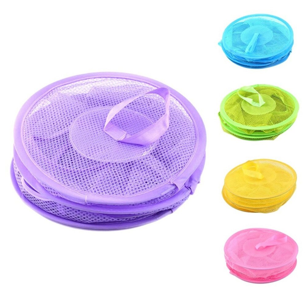 Household Breathable Hanging Bag Toy Storage Hanging Basket Mesh Hanging Cage Folding Three-layer Underwear Drying Basket