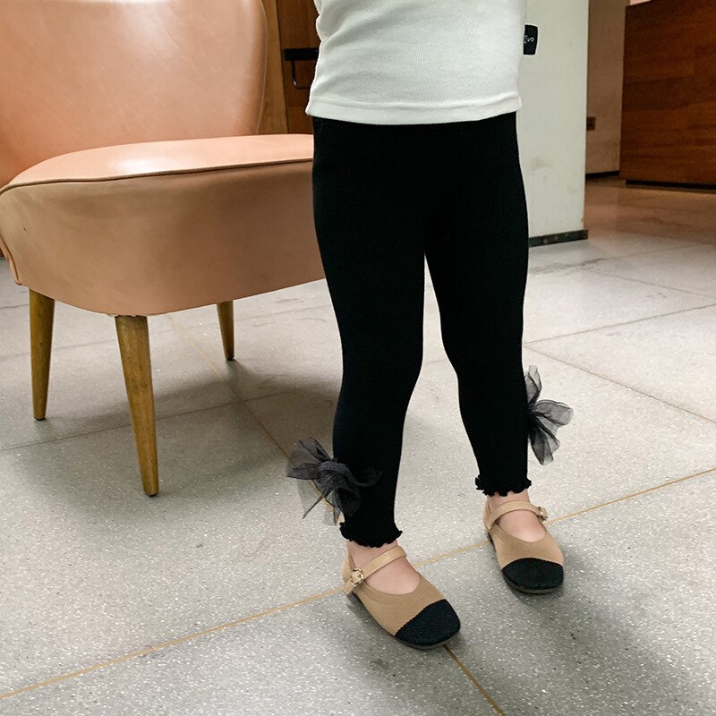 Meisjesleggings herfst koreaanse strikbroek kinderbroeken kinderbroeken lente en herfst meisjesbroeken