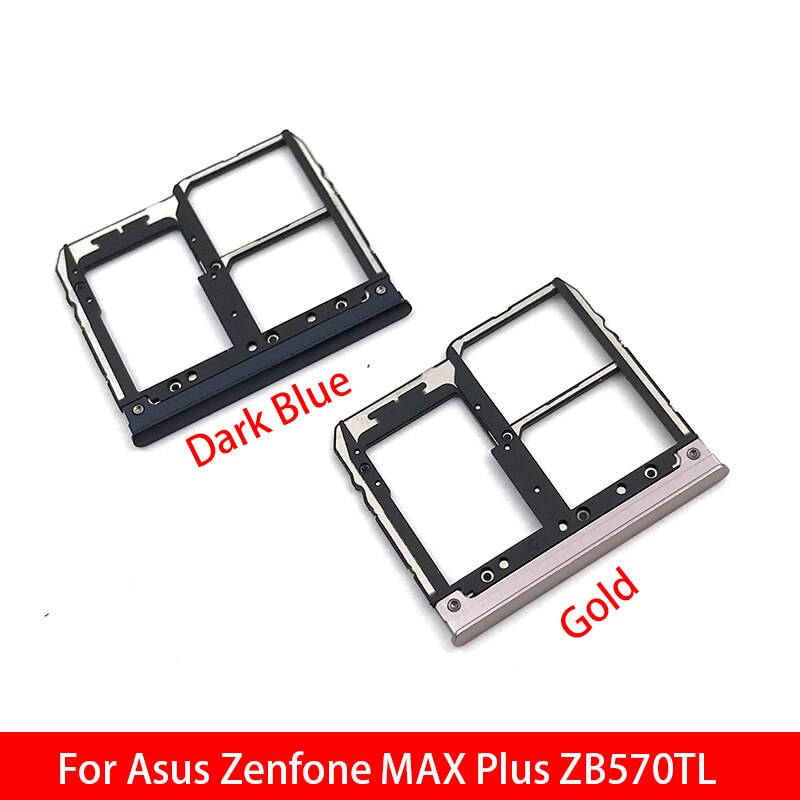 Nueva Sim bandeja para Asus Zenfone MAX Plus ZB570TL bandeja de tarjeta SIM ranura titular de la