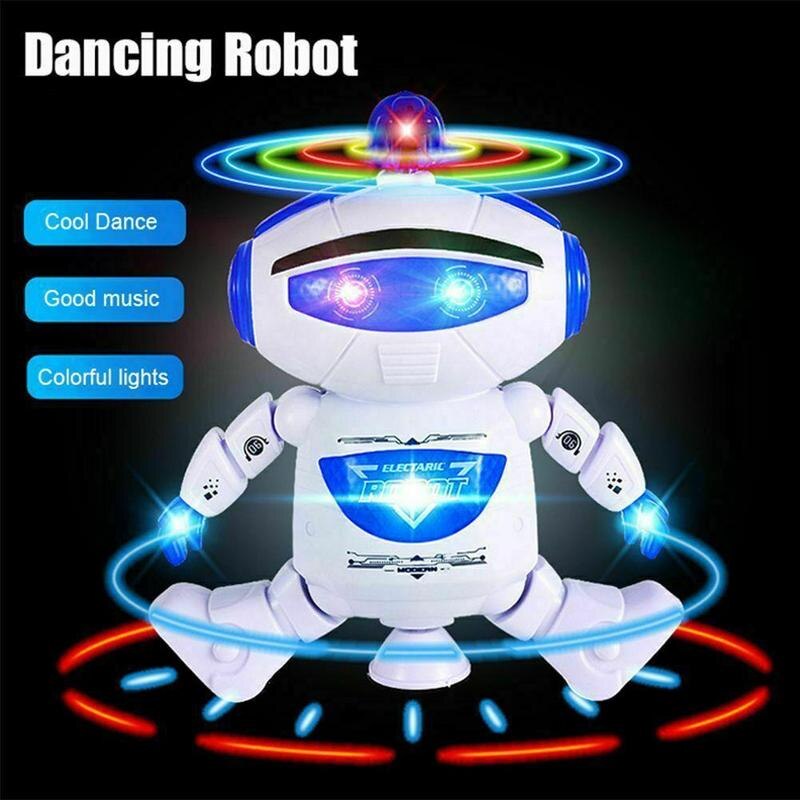 Elektronische Walking Dansen Robot Speelgoed Met Muziek Lightening Jongens Voor Kinderen Kerst Peuters Battery Operated Speelgoed Meisje