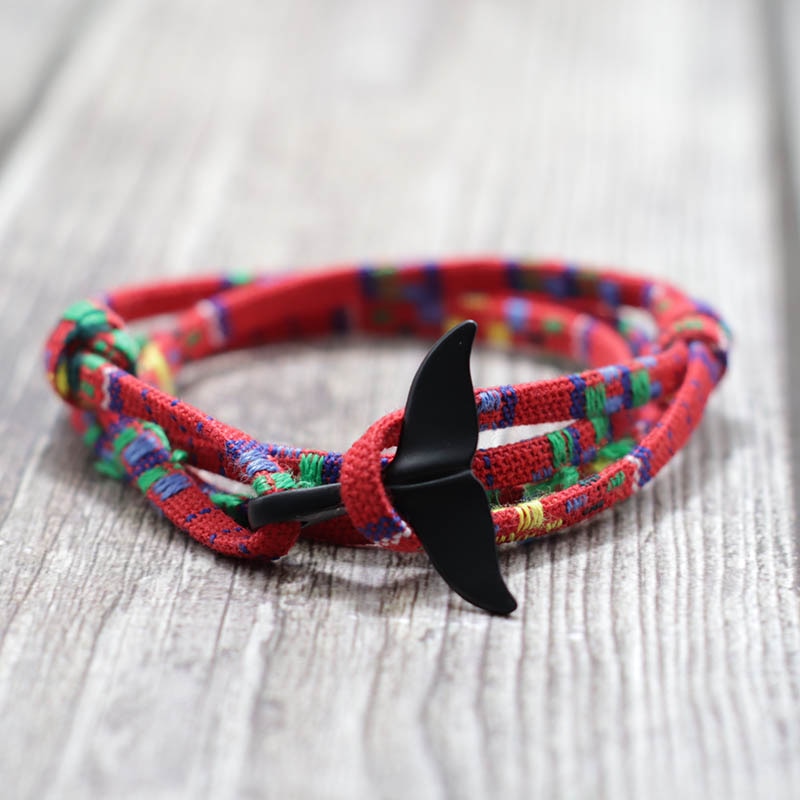 Bracelet en fil tressé fait à la main pour hommes et femmes, bijou tendance, corde en cire de Taiwan, ajustable, ethnique, accessoires bijoux