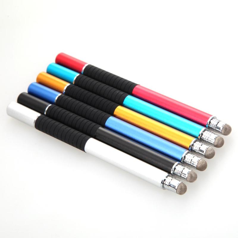 2 in 1 Mutilfuction Fijne Punt Ronde Dunne Tip Touch Pen Capacitieve Stylus Pen voor iPad iPhone Alle Mobiele Telefoons tablet