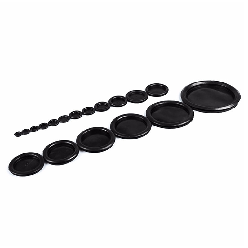 170pcs Rubber Grommet Firewall Buraco Conjunto Plugue Fio Elétrico Do Carro Junta Kit Pacote